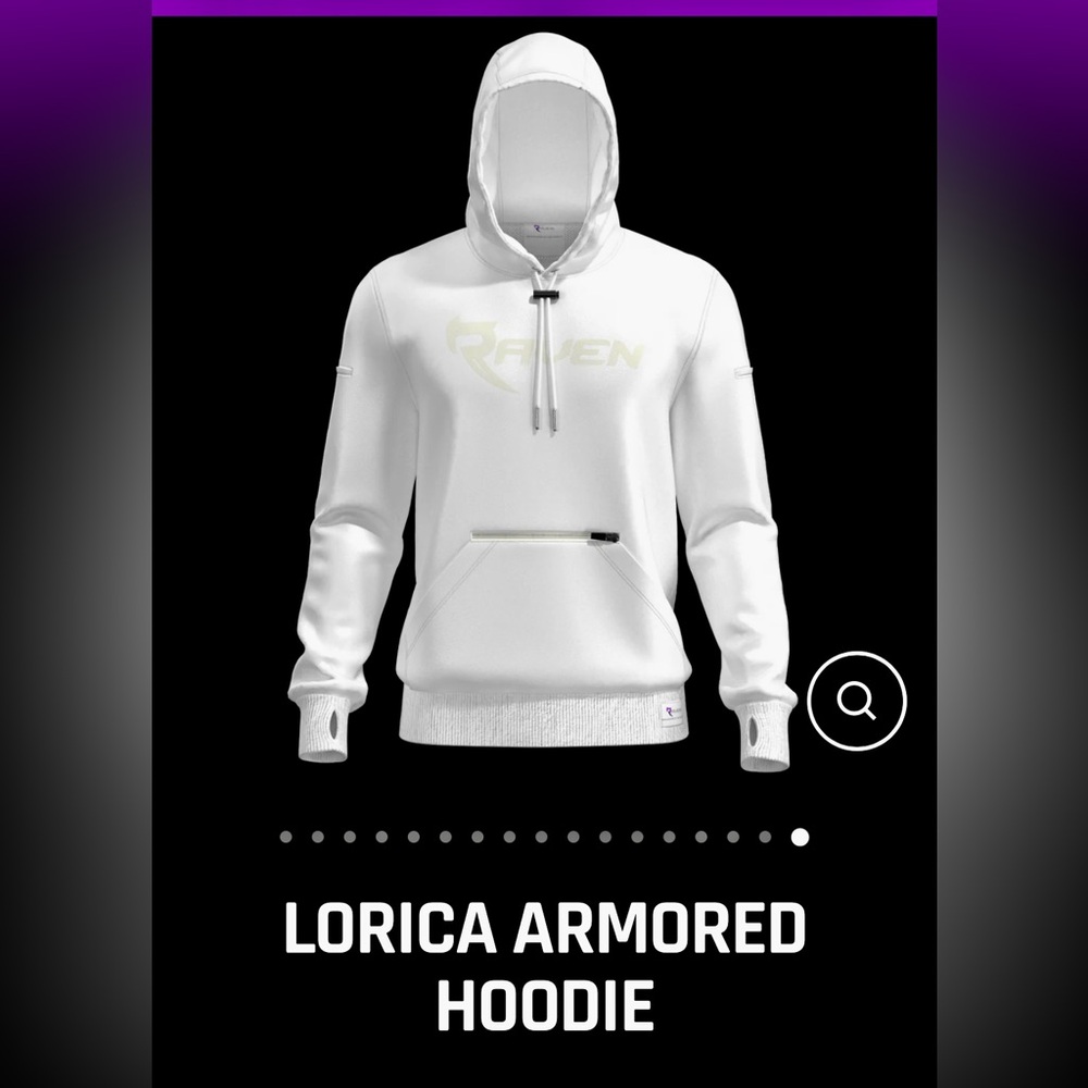 Raven Lorica Armored Motorcycle Hoodie NWT